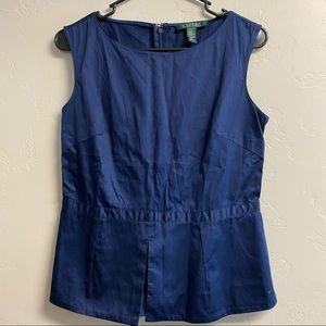 Lauren Ralph blue blouse